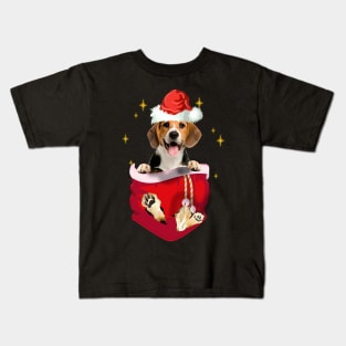 Beagle In Pocket Christmas Gift Kids T-Shirt